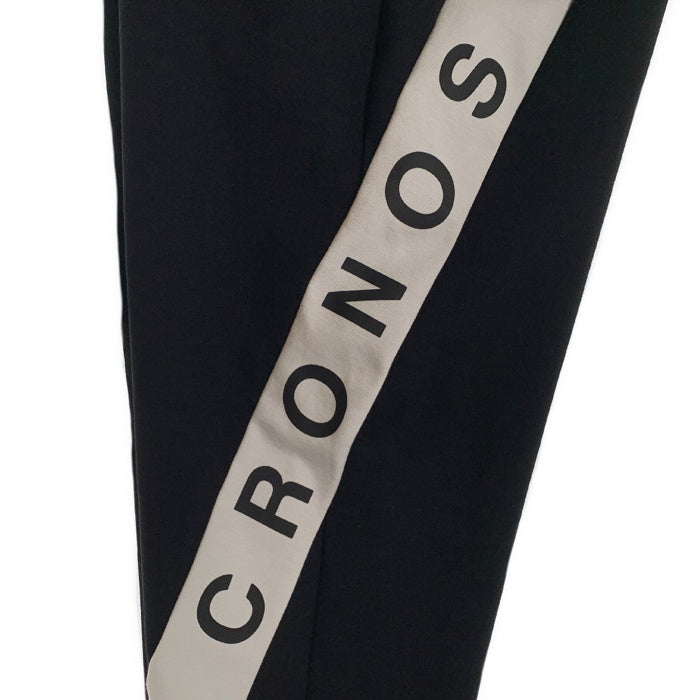 CRONOS クロノス コットン ナイロン ストレッチジャージロングパンツ ブラック c06-sp-2421-032 Size M 福生店