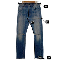 Levi's リーバイス 501XX BIG E ビッグイー 1966 復刻 カンヌキ 赤耳 セルビッチ デニムパンツ ライトブルー 66466-0013 Size W32 L32 福生店