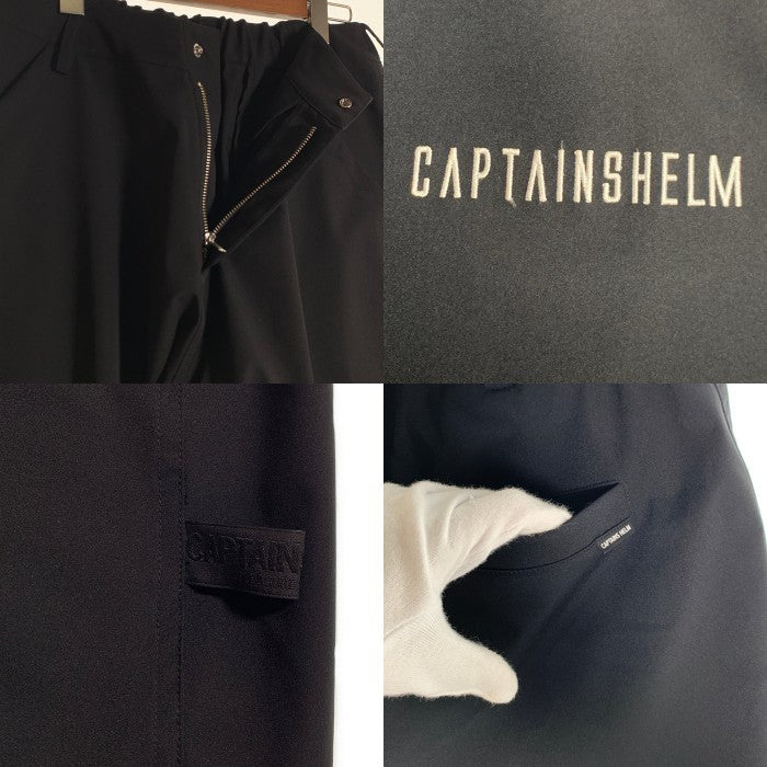 CAPTAINS HELM キャプテンズヘルム ウエストギャザー ロングパンツ ブラック ポリエステル Size L 福生店