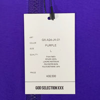 GOD SELECTION XXX ゴッドセレクショントリプルエックス HALF ZIP TRACK JACKET ハーフジップ トラックジャケット パープル GX-A24-JK-01 Size L 福生店