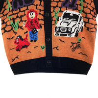 XLARGE エクストララージ 101244015007 BOY KNIT CARDIGAN ニットカーディガン ブラック sizeL 瑞穂店