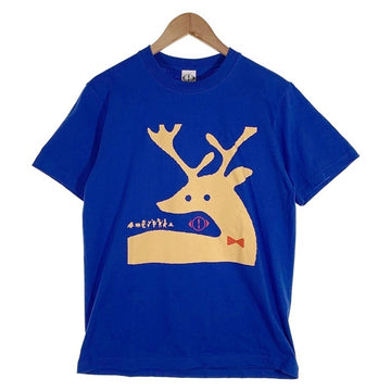 ヨルシカ 「月と猫のダンス」踊る動物Tシャツ〈鹿〉 ブルー Size M 福生店