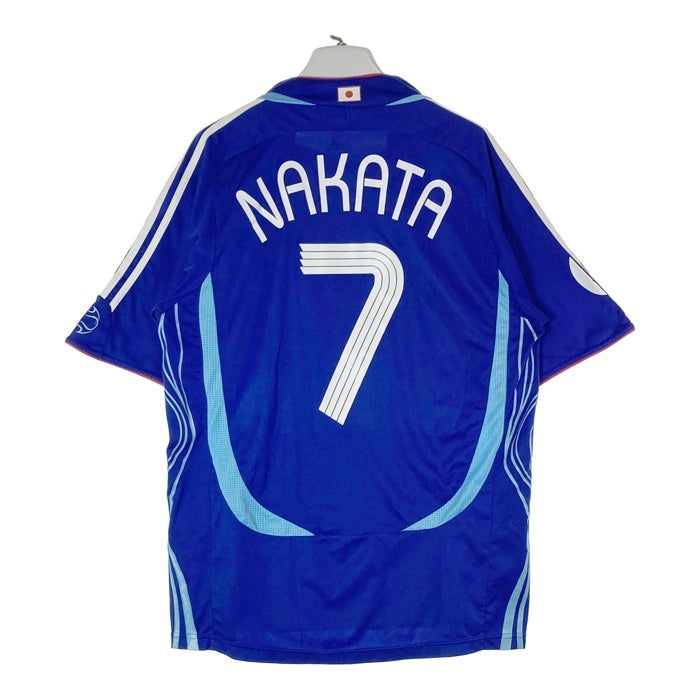 日本代表 中田 2006年 ドイツW杯 クロアチア戦マッチデーパッチ付きユニフォーム ブルー size4XO 瑞穂店