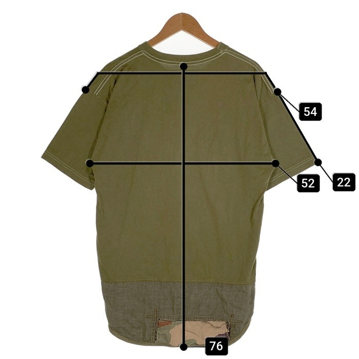 eye COMME des GARCONS コムデギャルソン JUNYA WATANABE ジュンヤワタナベ ハーフジップ 半袖 Tシャツ グリーン WM-T903 Size L 福生店