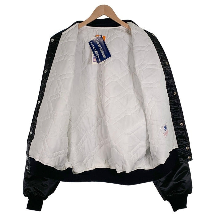 80's 90's STARTER スターター PROLINE プロライン NFL RAIDERS レイダース ナイロン スタジアムジャケット スタジャン ブラック USA製 Size XL 福生店