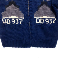 Gizemo Lightning ライトニングプロデュース USN カウチンセーター ネイビー Size M 瑞穂店