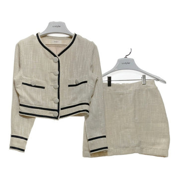 Darich ダーリッチ ツイードジャケットミニスカートセットアップ アイボリー sizeS 瑞穂店