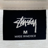 STUSSY ステューシー ショーンフォント ワールドツアー Tシャツ ホワイト sizeM 瑞穂店