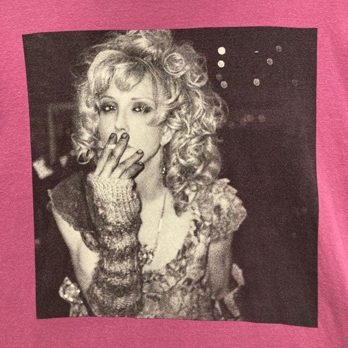 HYSTERIC GLAMOUR ヒステリックグラマー COURTNEY LOVE コートニーラブ プリントTシャツ パープル 0203CT20 Size M 瑞穂店