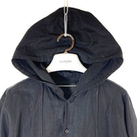 OURET オーレット フード付き コットンリネン シャツコート ブラック size1 瑞穂店