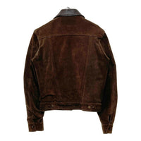 VANSON バンソン レザーカラー スウェードジャケット トラッカー ブラウン Size XS 相当 瑞穂店