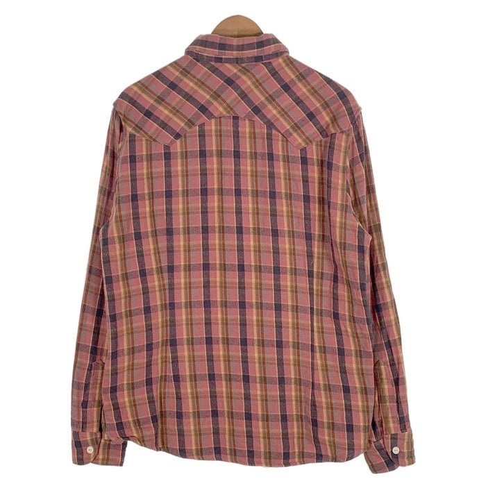 TMT ティーエムティー Heavy flannel Check Shirts ヘビーフランネルチェックシャツ レッド TSH-F2310 Size XL 福生店