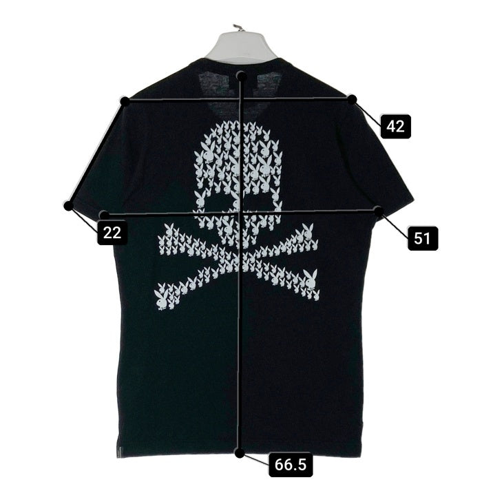 PLAYBOY プレイボーイ×THEATER8 シアターエイト×mastermind マスターマインド トリプルコラボTシャツ ブラック sizeS 瑞穂店