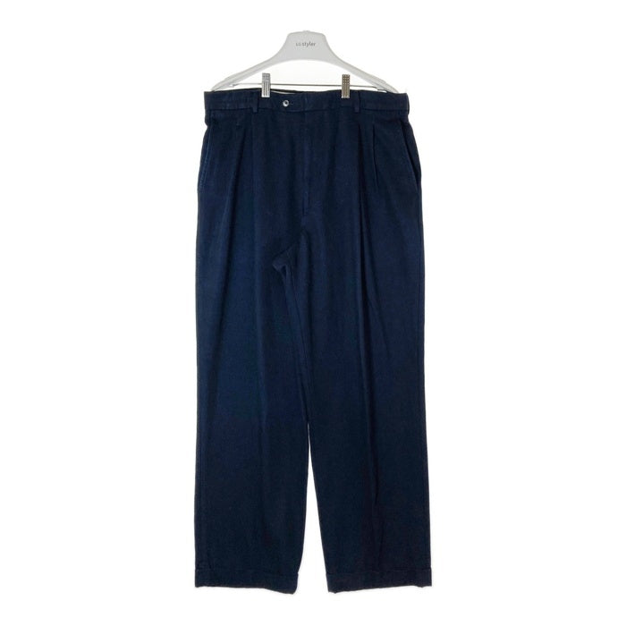 CHAPS RALPH LAUREN チャップスラルフローレン レーヨン混 ツータックチノパンツ ネイビー size34 瑞穂店