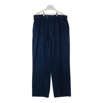 CHAPS RALPH LAUREN チャップスラルフローレン レーヨン混 ツータックチノパンツ ネイビー size34 瑞穂店