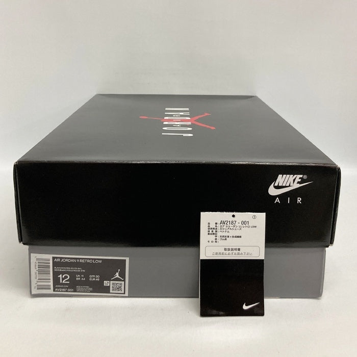 NIKE ナイキ スニーカー AV2187-001 AIR JORDAN 11 RETRO LOW エアジョーダン 11 レトロ ブラック size30cm 瑞穂店