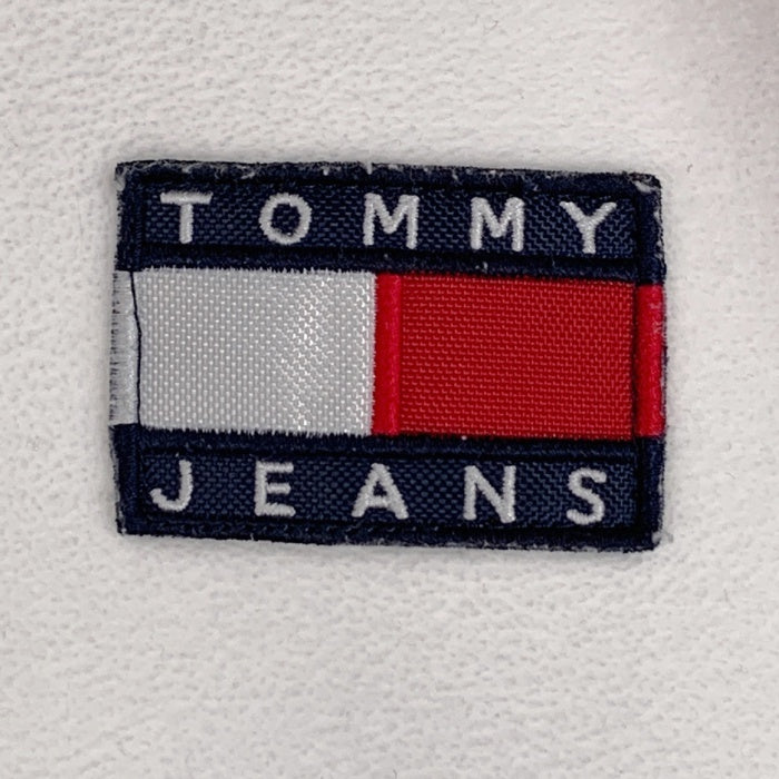 TOMMY JEANS トミージーンズ ロゴワッペン オーバーサイズ フリーススウェット ホワイト sizeXS 瑞穂店