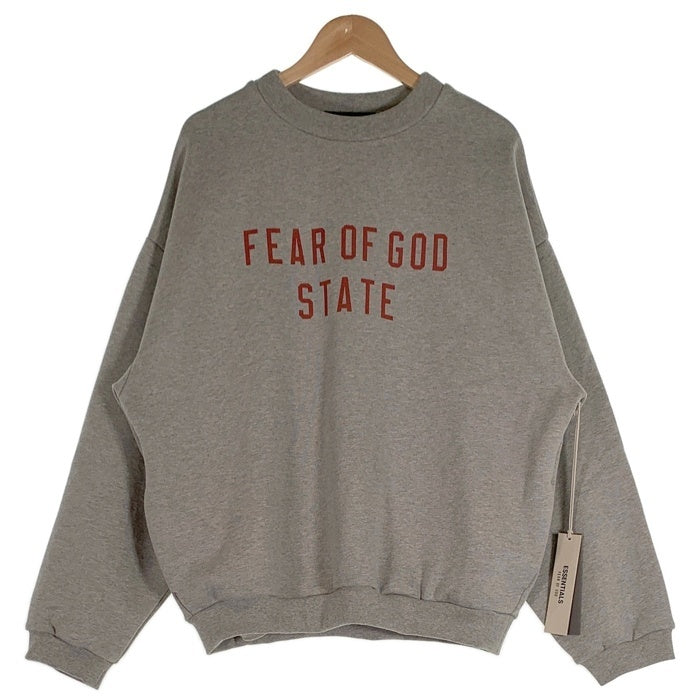 ESSENTIALS エッセンシャルズ FEAR OF GOD フィアオブゴッド STATE クルーネックスウェット グレー CLG 554 055 870 966 Size XS 福生店