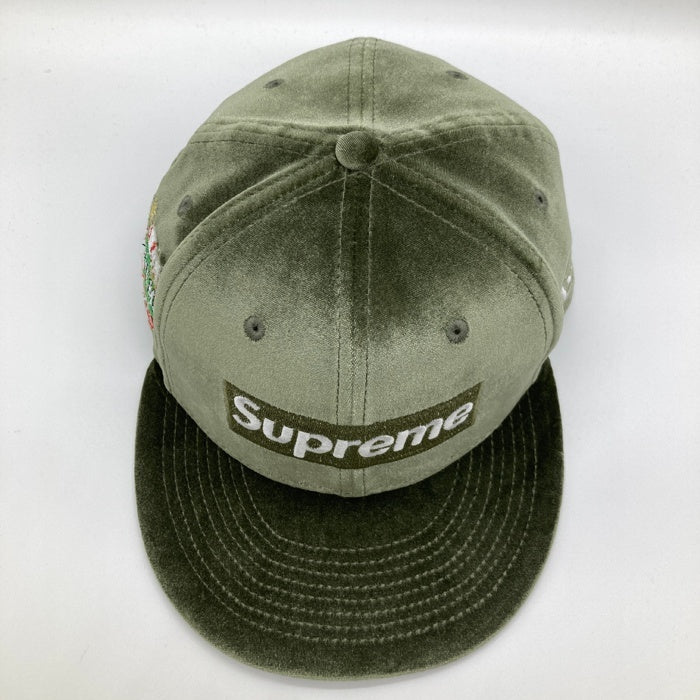 Supreme×NEW ERA シュプリーム×ニューエラ 22AW Velour Box Logo NEW ERA ベースボールキャップ オリーブ size7 5/8 60.6cm 瑞穂店