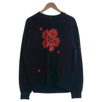 KENZO ケンゾー BOKE FLOWER エンブロイダリー コットン スウェット ブラック レッド FE65SW2454MF Size L 福生店