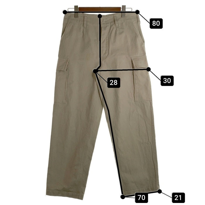 ドイツ軍 コットン カーゴパンツ ミリタリー グレージュ 8415-12-155-9089 Size 160-170/75/85 福生店