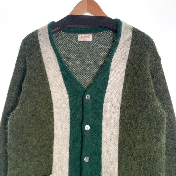 Backers バッカーズ ストライプ ブラッシュド カーディガン グリーン Size M 福生店