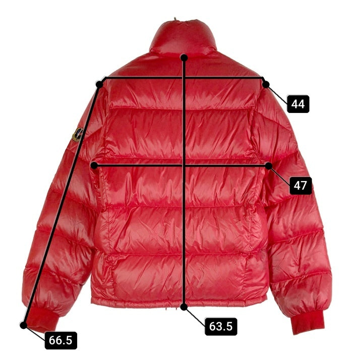 MONCLER モンクレール ナイロン ダウンジャケット レッド フランス製 アシックス レッド Size 00 瑞穂店