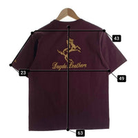 Dagda Leathers ダグダレザーズ プリント ポケットTシャツ 袖刺繡 ダークパープル 旧マッコイ 滝沢氏 Size M 福生店