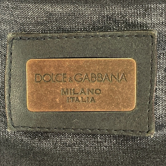 DOLCE&GABBANA ドルチェアンドガッバーナ バックプレート Tシャツ ブラック size52 瑞穂店