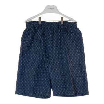 Needles ニードルズ Basketball Shorts -PE/R/C/S Fine Pattern バスケットボールショーツ ショートパンツ 総柄 ネイビー MR107 Size M 瑞穂店