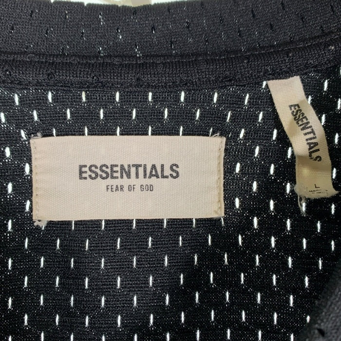 FOG ESSENTIALS エッセンシャルズ バックロゴプリント メッシュ VネックTシャツ ブラック Size L 福生店