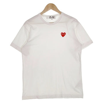 PLAY COMME des GARCONS プレイ コムデギャルソン ハートワッペン Tシャツ ホワイト AZ-T108 Size L 福生店