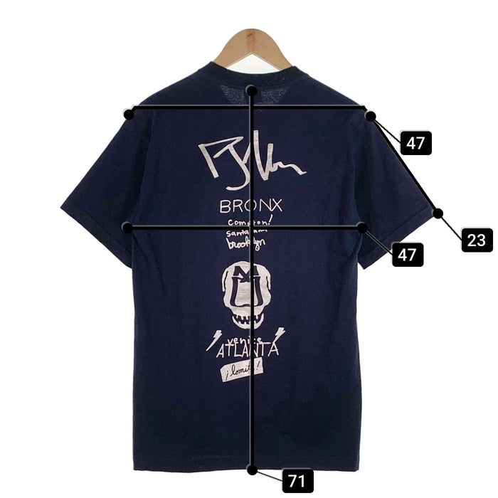 STUSSY ステューシー ワールドツアー プリントTシャツ ネイビー メキシコ製 Size M 福生店