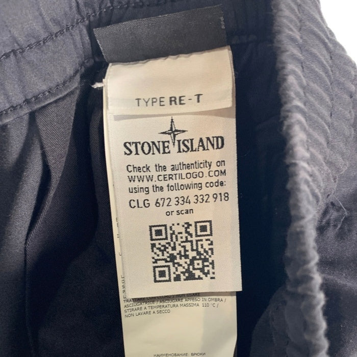 STONE ISLAND ストーンアイランド コットン ウール テーパードパンツ イージー ゴーストピース ブラック 7315325F4 Size 31 福生店