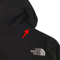 THE NORTH FACE ノースフェイス Square Logo Zip Hoodie スクエアロゴ ジップアップスウェットパーカー ブラック NT12335 Size L 福生店