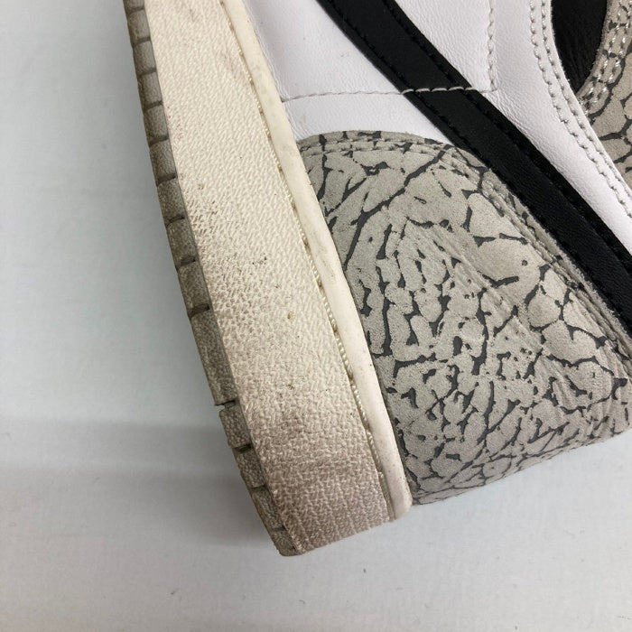 NIKE ナイキ GS Air Jordan 1 High OG White Cement エアジョーダン1 ハイ  スニーカー ホワイト size25cm 瑞穂店