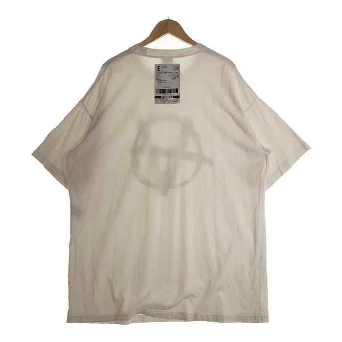 VETEMENTS ヴェトモン 20SS ANARCHY TEE アナーキー プリント 半袖 Tシャツ ホワイト SS20TR297 Size S 福生店