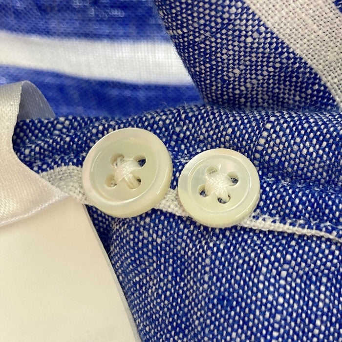 Polo Ralph Lauren ポロラルフローレン リネン ストライプ シャツ ブルー×ホワイト sizeM 瑞穂店