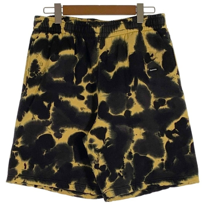 SUPREME シュプリーム 26FW Small Box Sweatshort Tie Dye スモール ボックス スウェット ショーツ ショート ハーフパンツ イエロー ブラック タイダイ Size M 福生店