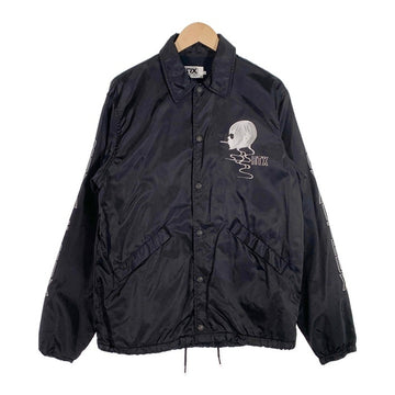 HYSTERIC GLAMOUR ヒステリックグラマー 17AW RX ナイロンコーチジャケット ブラック スナップボタン プリント 02173AB22 Size L 福生店