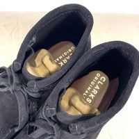 CLARKS クラークス Wallabee Boots ワラビーブーツ ブラックスウェード US8 1/2 (26.5cm) 福生店