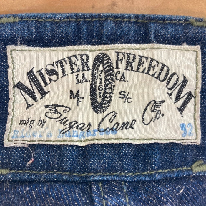 MISTER FREEDOM ミスターフリーダム × SUGARCANE シュガーケーン SC41399 15SS Rider's Dungarees MUSHMANS別注 ライダース ダンガリーズ デニムパンツ インディゴ sizeW32 瑞穂店