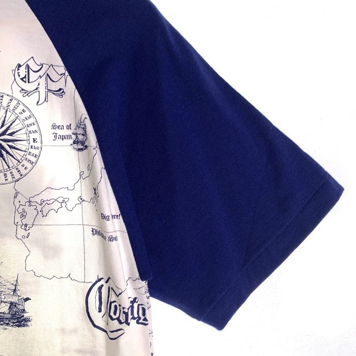 CORE FIGHTER コアファイター ラグランスリーブ マルチプリント Tシャツ ホワイト ネイビー 1 Size M 福生店