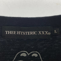THEE HYSTERIC XXX ジィヒステリックトリプルエックス HYSTERIC GLAMOUR ヒステリックグラマー 06203CT07 THE ROLLING STONES I NEED THE STONES Tシャツ ブラック sizeL 瑞穂店