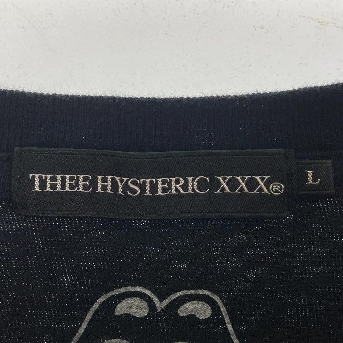 THEE HYSTERIC XXX ジィヒステリックトリプルエックス HYSTERIC GLAMOUR ヒステリックグラマー 06203CT07 THE ROLLING STONES I NEED THE STONES Tシャツ ブラック sizeL 瑞穂店