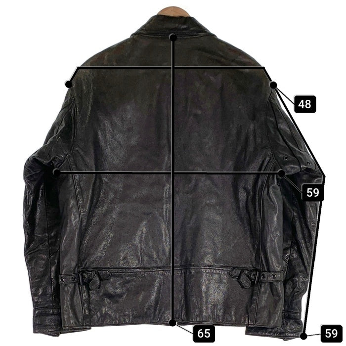 Scooter スクーター GOLDEN BEAR ゴールデンベアー レザージャケット ブラック USA製 Size 42 福生店