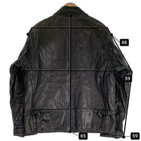 Scooter スクーター GOLDEN BEAR ゴールデンベアー レザージャケット ブラック USA製 Size 42 福生店
