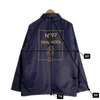 SETAGAYA BASE 世田谷ベース ナイロン コーチジャケット ネイビー プリント Size L 福生店