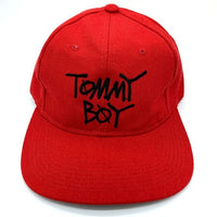 90's TOMMY BOY トミーボーイ BB CAP 刺繡 6パネル ベースボールキャップ スナップバック レッド YOUNGUN 福生店
