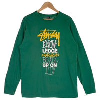 STUSSY ステューシー Stir It Up ロンT ロングスリーブ 長袖 Tシャツ グリーン Size L 福生店